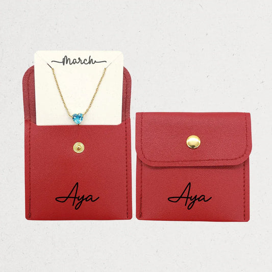 Birthstone Heart Necklace - The Gifts Maker Amman, Jordan