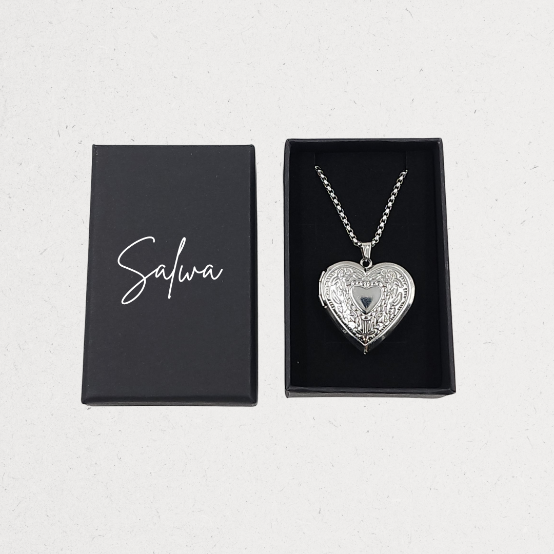 Heart Photo Locket Necklace