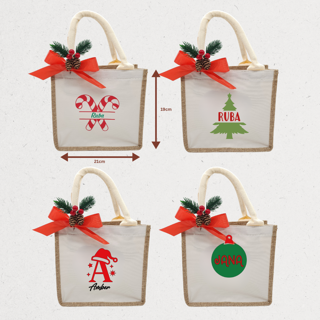 Personalized Burlap Bag