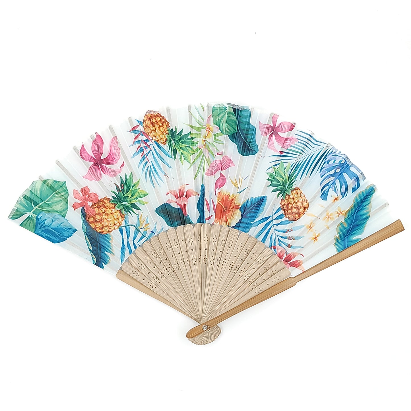 A white decorative hand fan Unique gift ideas Amman Jordan