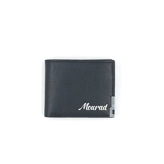 A black leather wallet Men’s gift box Amman Jordan