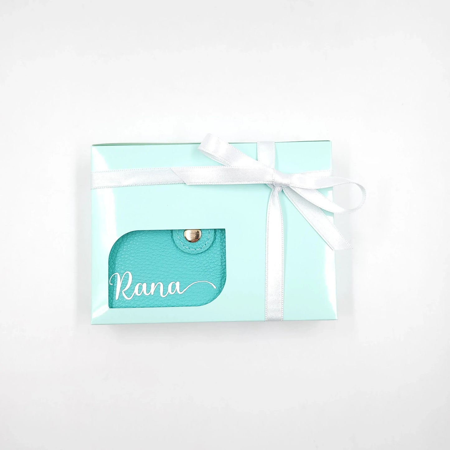 Turquoise wallet with 'Roma' branding Customized gifts for all occasions Amman Jordan