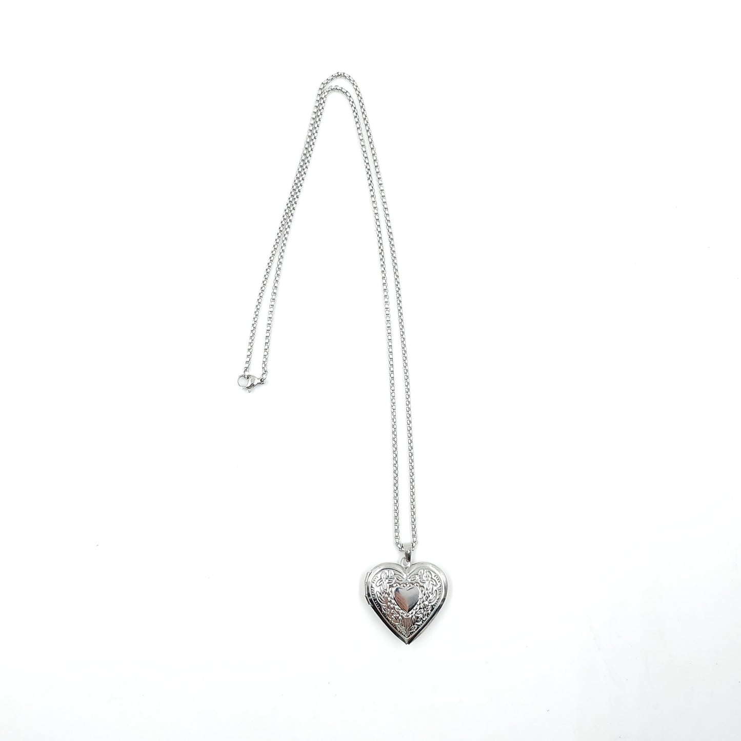 Heart Photo Locket Necklace