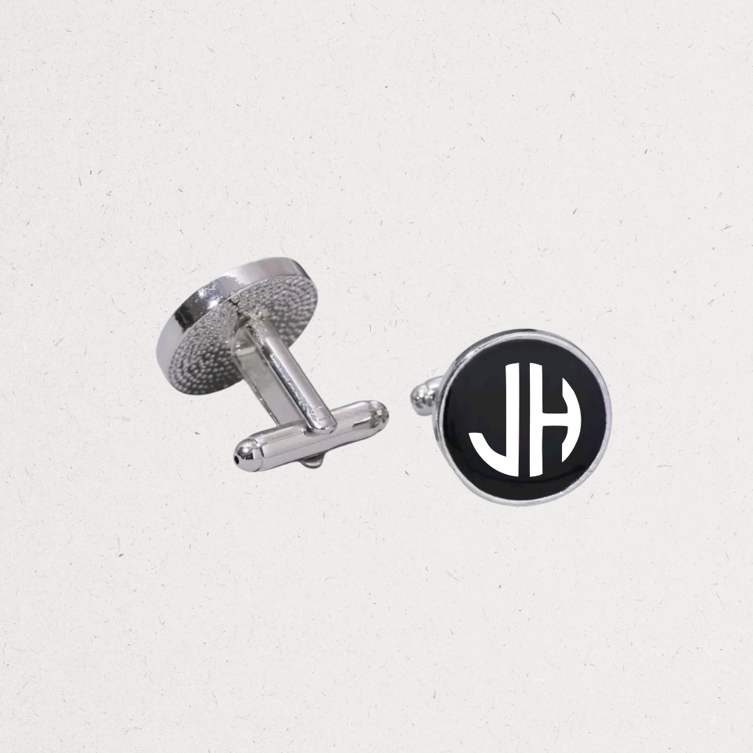 Cufflinks with a monogram design Customized gifts for all occasions Amman Jordan