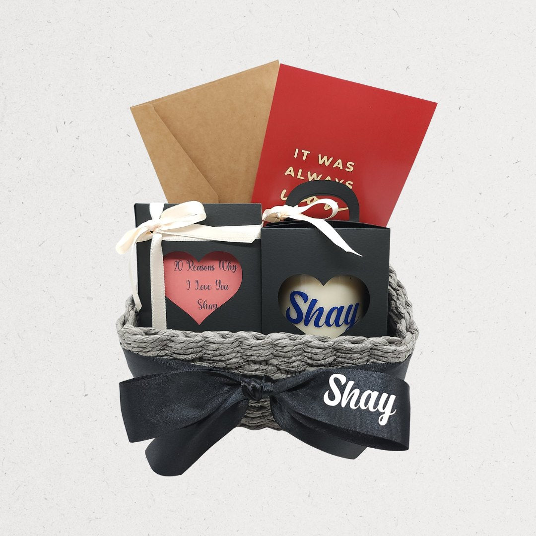 Love Notes Basket | Personalized Romantic Gift – Amman, Jordan