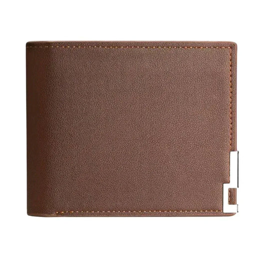 A brown leather wallet Personalized Men’s gift box Amman Jordan | صندوق هدايا للرجال في عمّان – الأردن