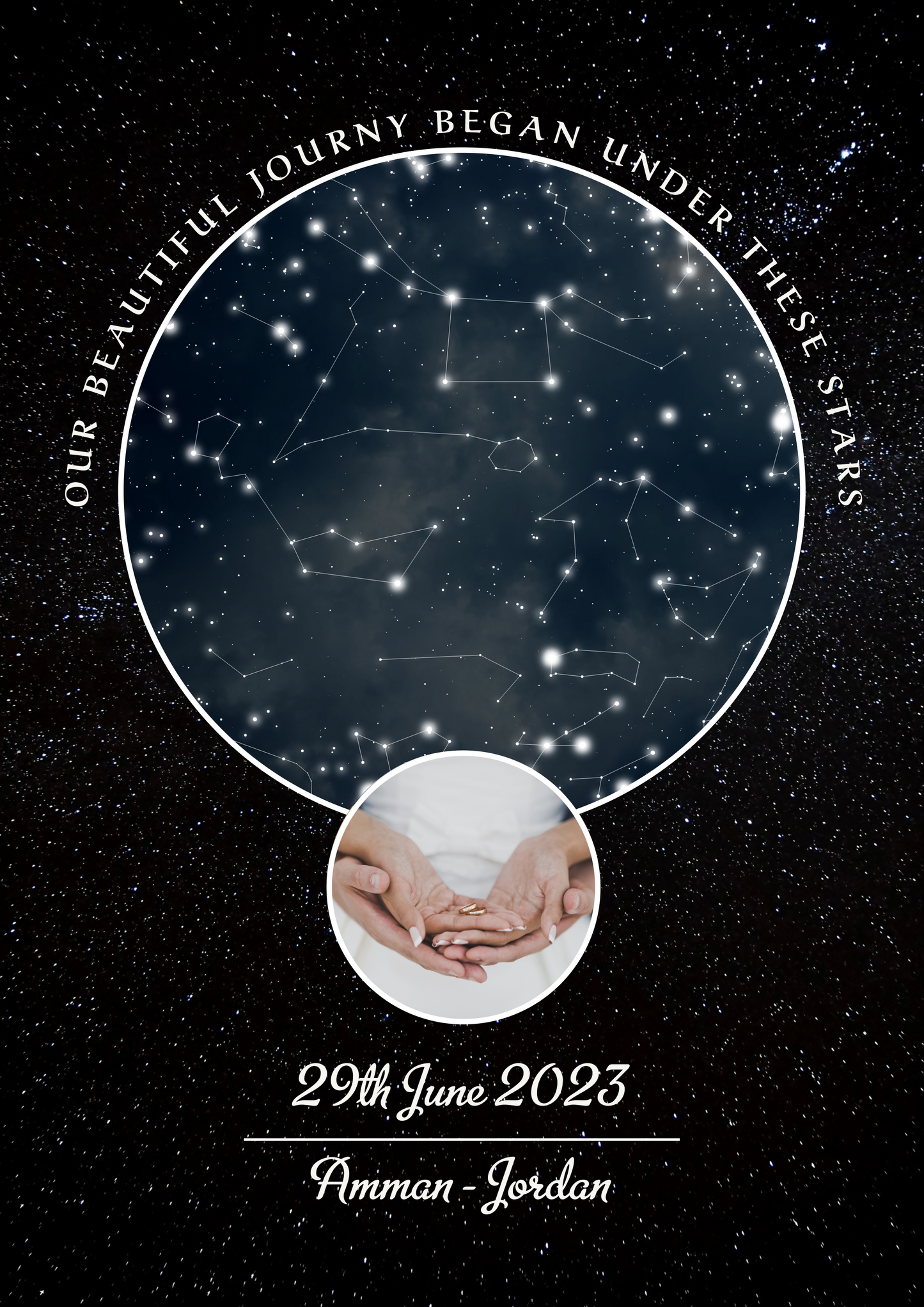 Stars Map Frame