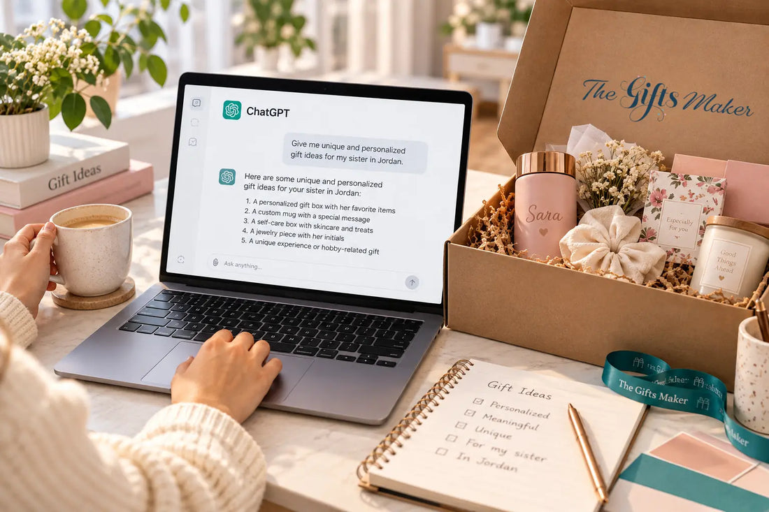Got a gift idea from ChatGPT, Gemini, or Pinterest? Our Private Gift Concierge sources, personalizes, and delivers it in Amman, Jordan.