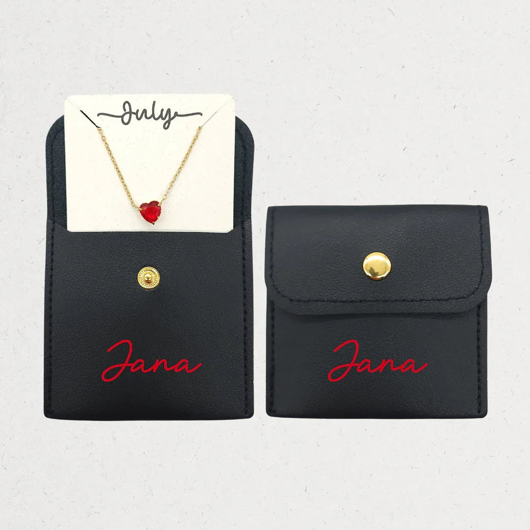 Birthstone Heart Necklace - The Gifts Maker Amman, Jordan