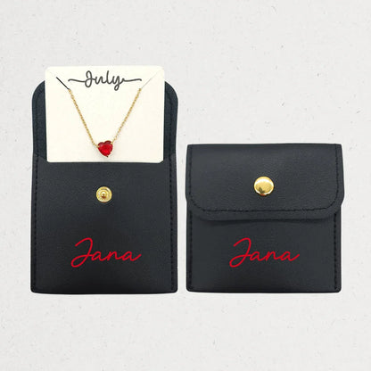 Birthstone Heart Necklace - The Gifts Maker Amman, Jordan