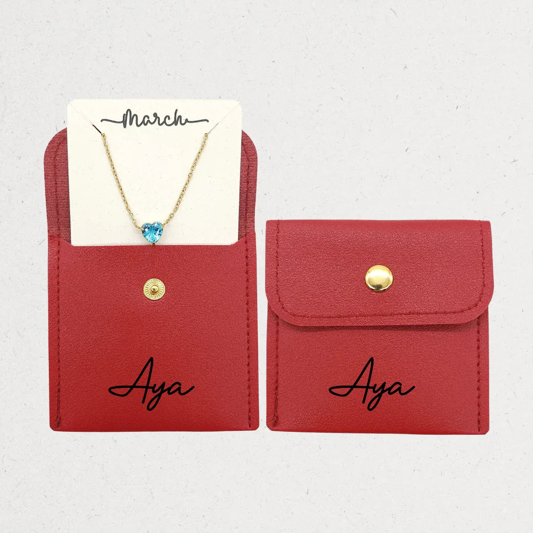 Birthstone Heart Necklace - The Gifts Maker Amman, Jordan