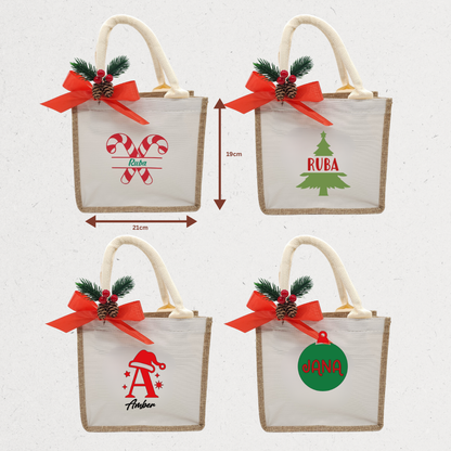 Personalized Burlap Bag