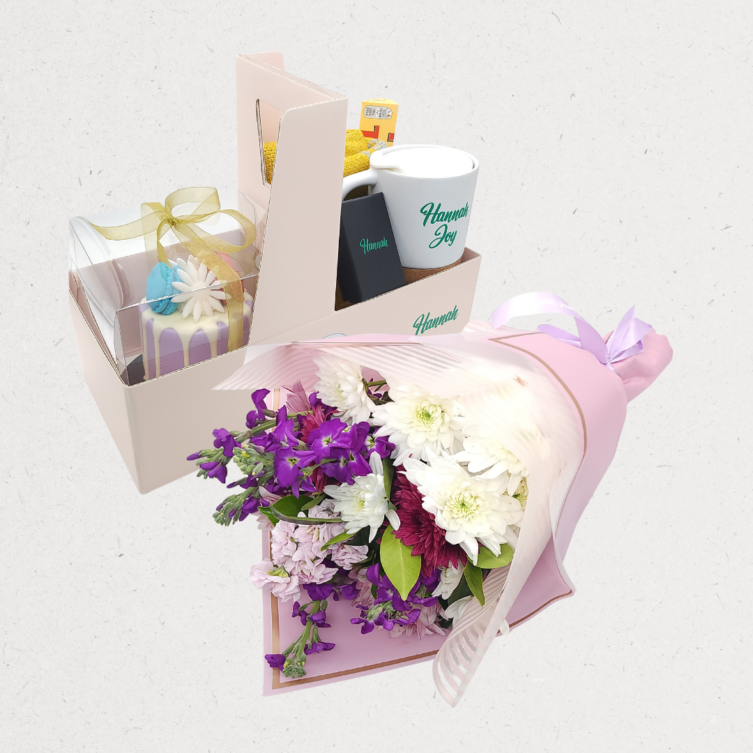 Petals & Cake Gift Box | Flowers & Personalized Gifts – Amman, Jordan