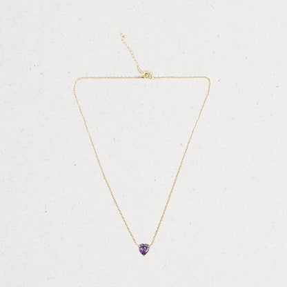 Birthstone Heart Necklace - The Gifts Maker Amman, Jordan