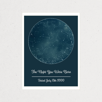 Stars Map Frame | Personalized Gift – Amman, Jordan

