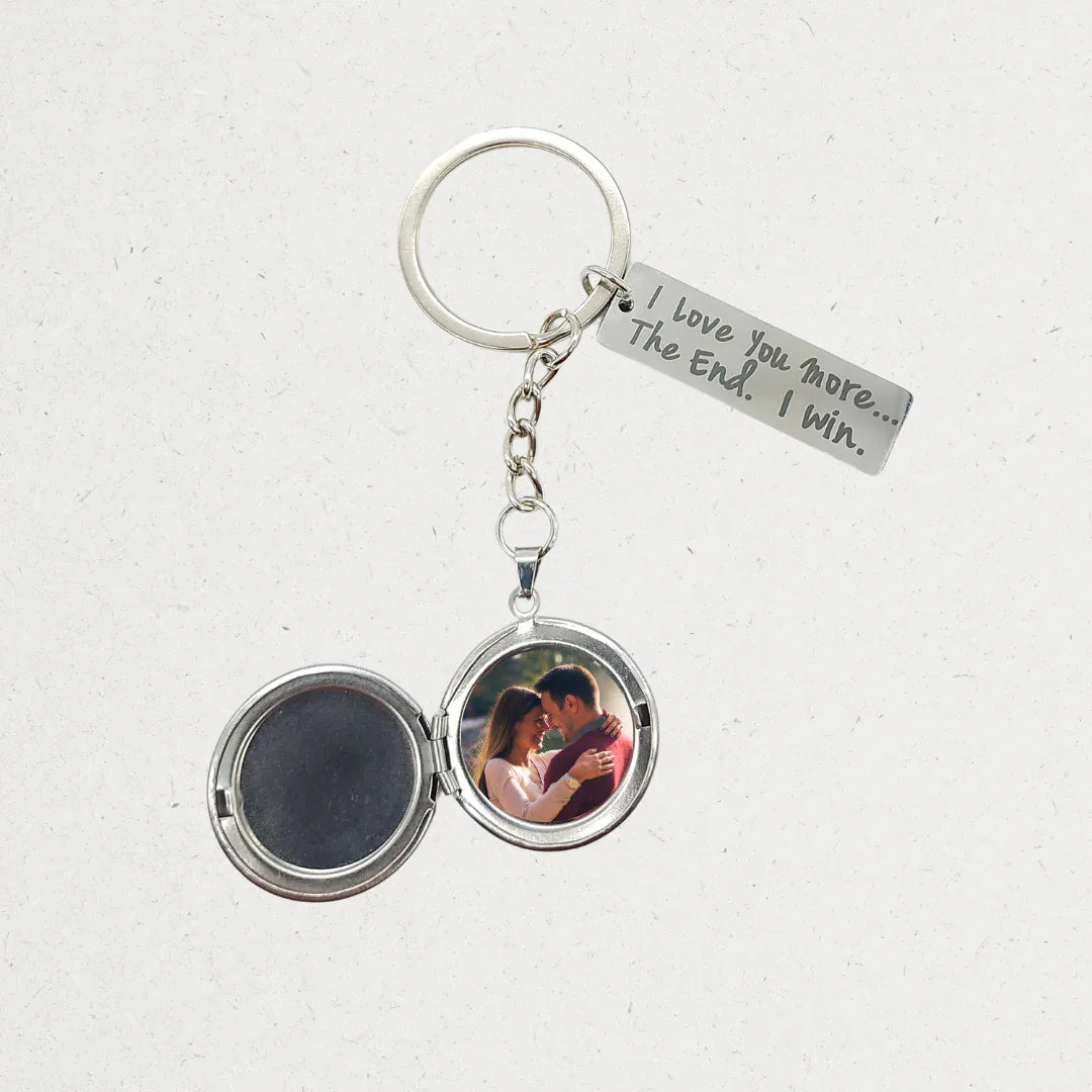 Message Tag Keychain with Locket - The Gifts Maker Amman, Jordan