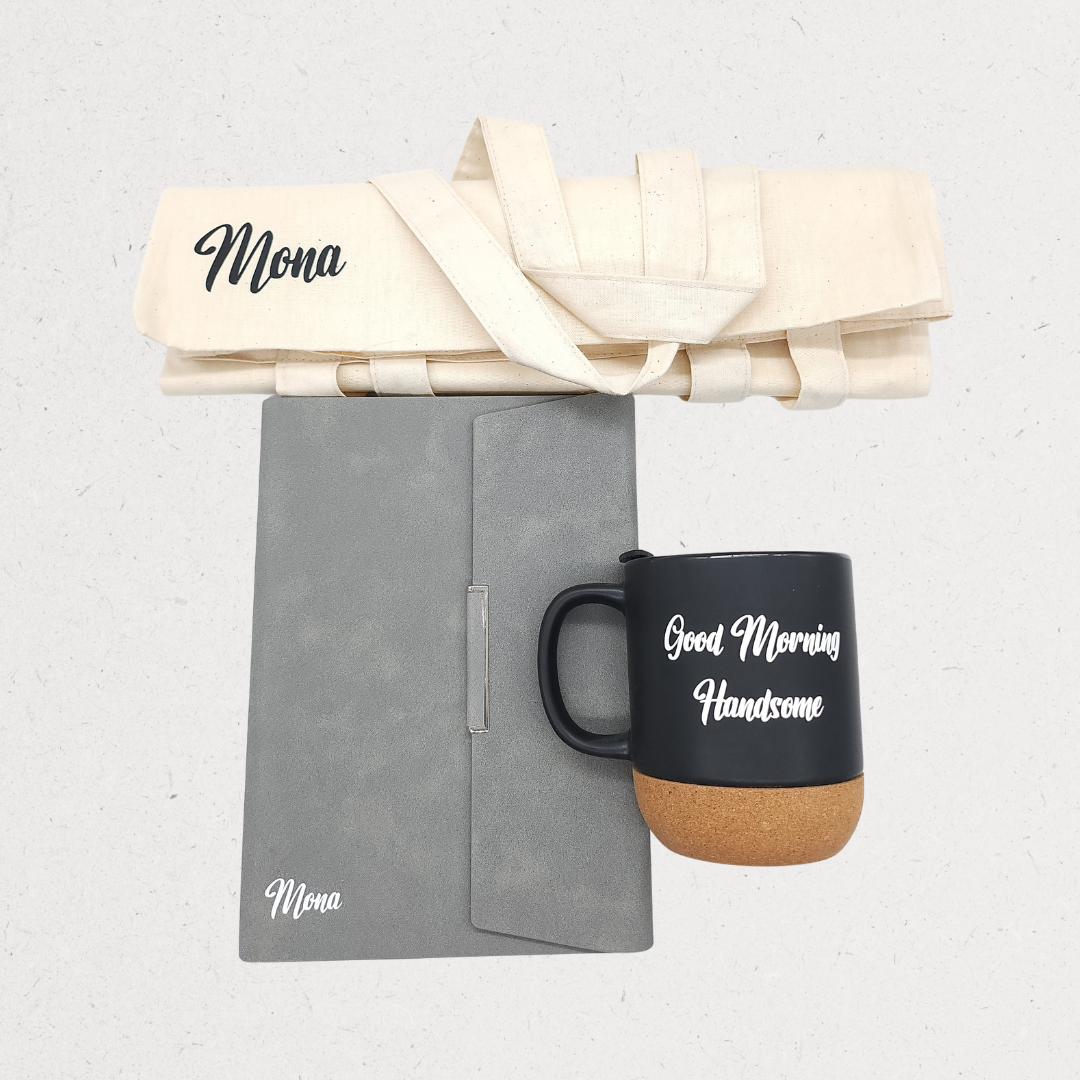 Inspired Days Gift Bag | Personalized Tote, Notebook & Mug Gift – Amman, Jordan