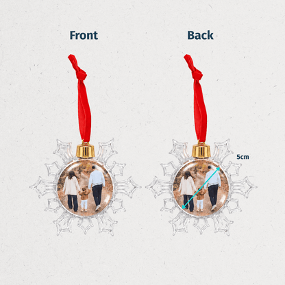 Shop personalized Christmas photo ornaments in Amman, Jordan. Turn your favorite family photos into meaningful Christmas tree decorations and keepsakes.
