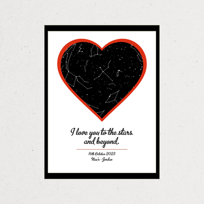 Stars Map Frame | Personalized Gift – Amman, Jordan

