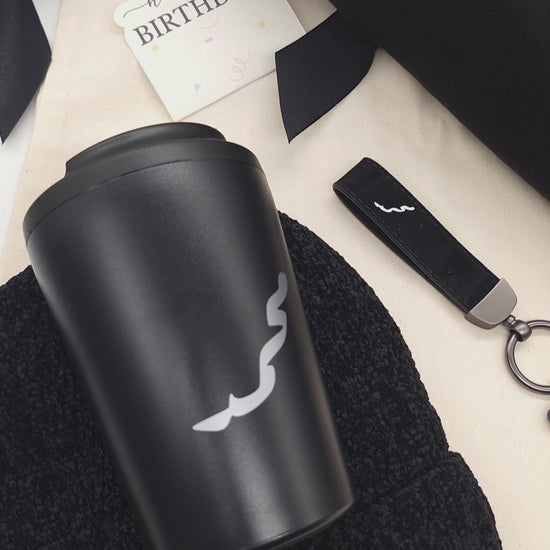 Chill Mode Gift Bag with Personalized Hoodie, Knitted Winter Hat, Travel Cup, Men's Keychain, and Tote Bag – Amman, Jordan